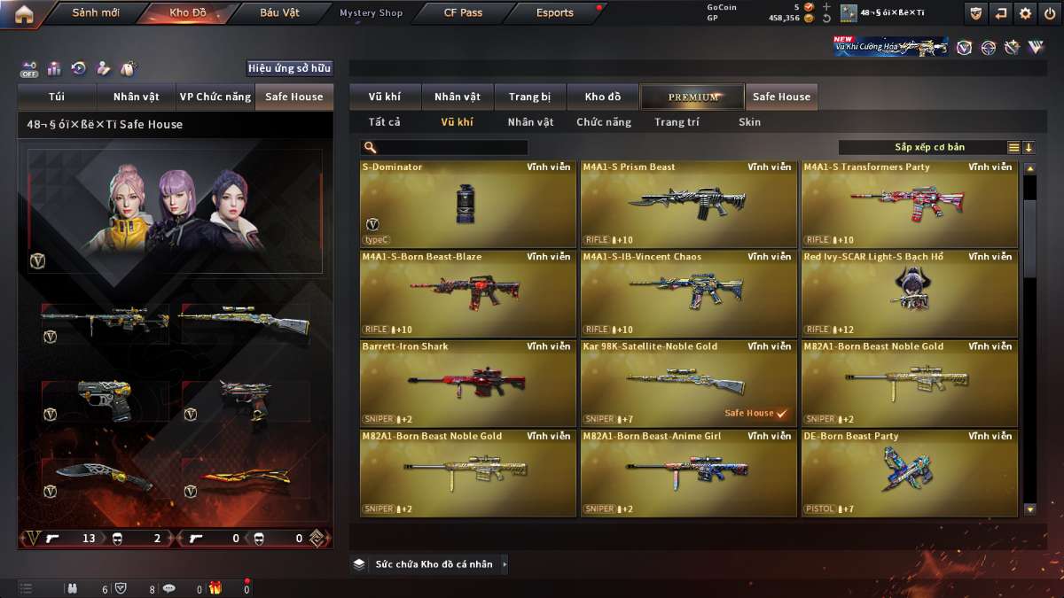 shop acc cf uy tin gia re
